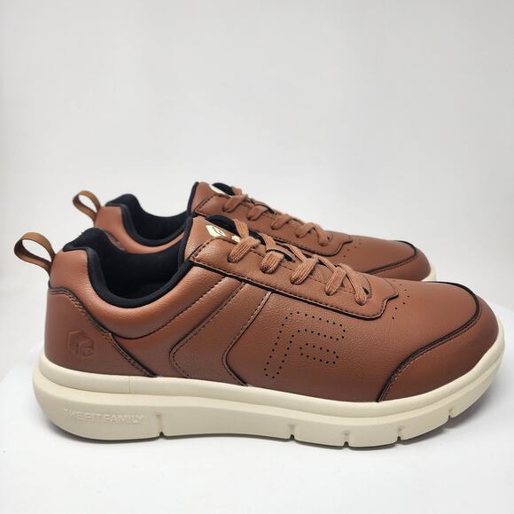 Fitville BriskWalk Oxford Walking Shoe Men 12.5Wide Brown with Cream Sole main image 11